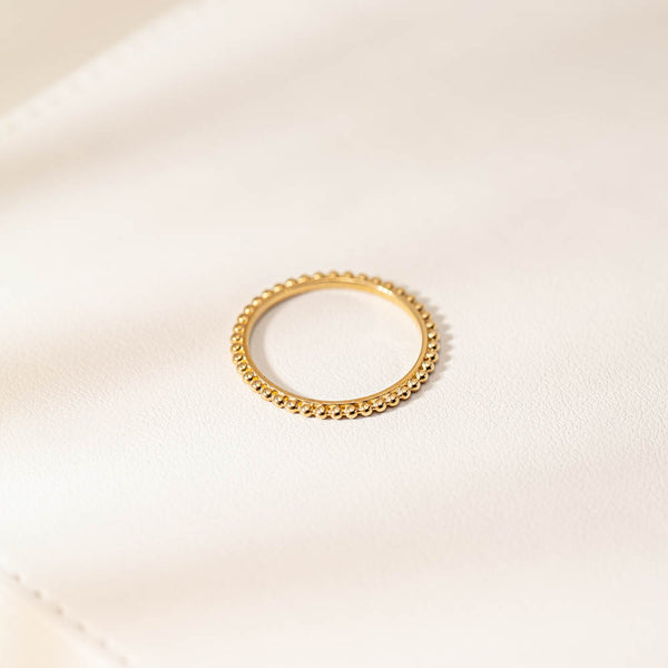 9ct Yellow Gold Boucle Band - Ring - Walker & Hall