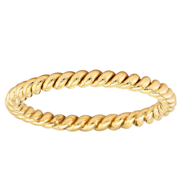 9ct Yellow Gold Twine Band - Ring - Walker & Hall