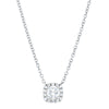 18ct White Gold .38ct Diamond Pendant with Chain - Necklace - Walker & Hall