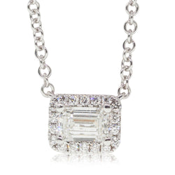 18ct White Gold .51ct Diamond Necklace - Walker & Hall