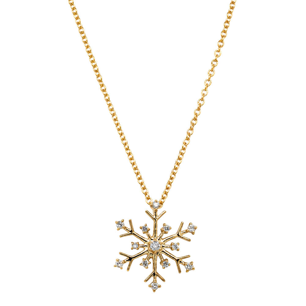 Victorian Diamond Snowflake Pendant