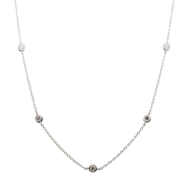 18ct White Gold .67ct Diamond Necklace - Walker & Hall