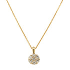 18ct Yellow Gold .72ct Diamond Lotus Pendant - Necklace - Walker & Hall