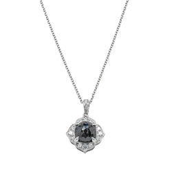18ct White Gold 1.68ct Black Diamond Paramount Pendant - Necklace - Walker & Hall