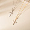 18ct White Gold Diamond Cross Pendant - Necklace - Walker & Hall
