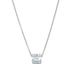 18ct White Gold Diamond Quattro Pendant - Necklace - Walker & Hall