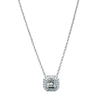 18ct White Gold .41ct Radiant Diamond Isla Pendant - Necklace - Walker & Hall