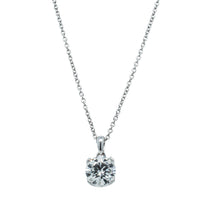 18ct White Gold 1.50ct Diamond Blossom Pendant-Necklace-Walker & Hall