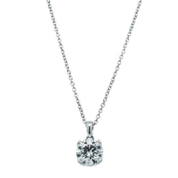 18ct White Gold 1.50ct Diamond Blossom Pendant - Necklace - Walker & Hall
