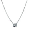 18ct White Gold .30ct Radiant Diamond Natalia Pendant - Necklace - Walker & Hall