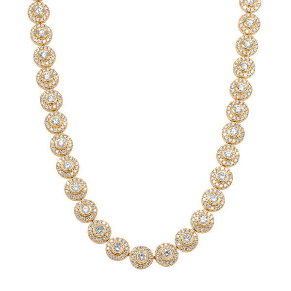 18ct Yellow Gold 11.77ct Diamond Isla Necklace - Necklace - Walker & Hall