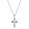 18ct White Gold .26ct Diamond Cross Pendant - Necklace - Walker & Hall