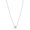 18ct White Gold .46ct Radiant Cut Diamond Natalia Pendant - Necklace - Walker & Hall
