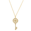 Deja Vu 18ct Yellow Gold .40ct Diamond Key Pendant - Necklace - Walker & Hall