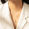 18ct Rose Gold Aquamarine & Diamond Octavia Pendant - Necklace - Walker & Hall