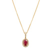 18ct Yellow Gold 1.07ct Ruby & Diamond Mini Sierra Pendant - Necklace - Walker & Hall