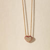 18ct Yellow Gold Ruby & Diamond Corazon Pendant - Necklace - Walker & Hall