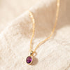 9ct Yellow Gold Amethyst Lavender Pendant - Necklace - Walker & Hall