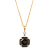 18ct Yellow Gold Smoky Quartz & Diamond Octavia Pendant - Necklace - Walker & Hall