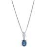 Deja Vu Platinum 1.97ct Sapphire & Diamond Pendant - Necklace - Walker & Hall