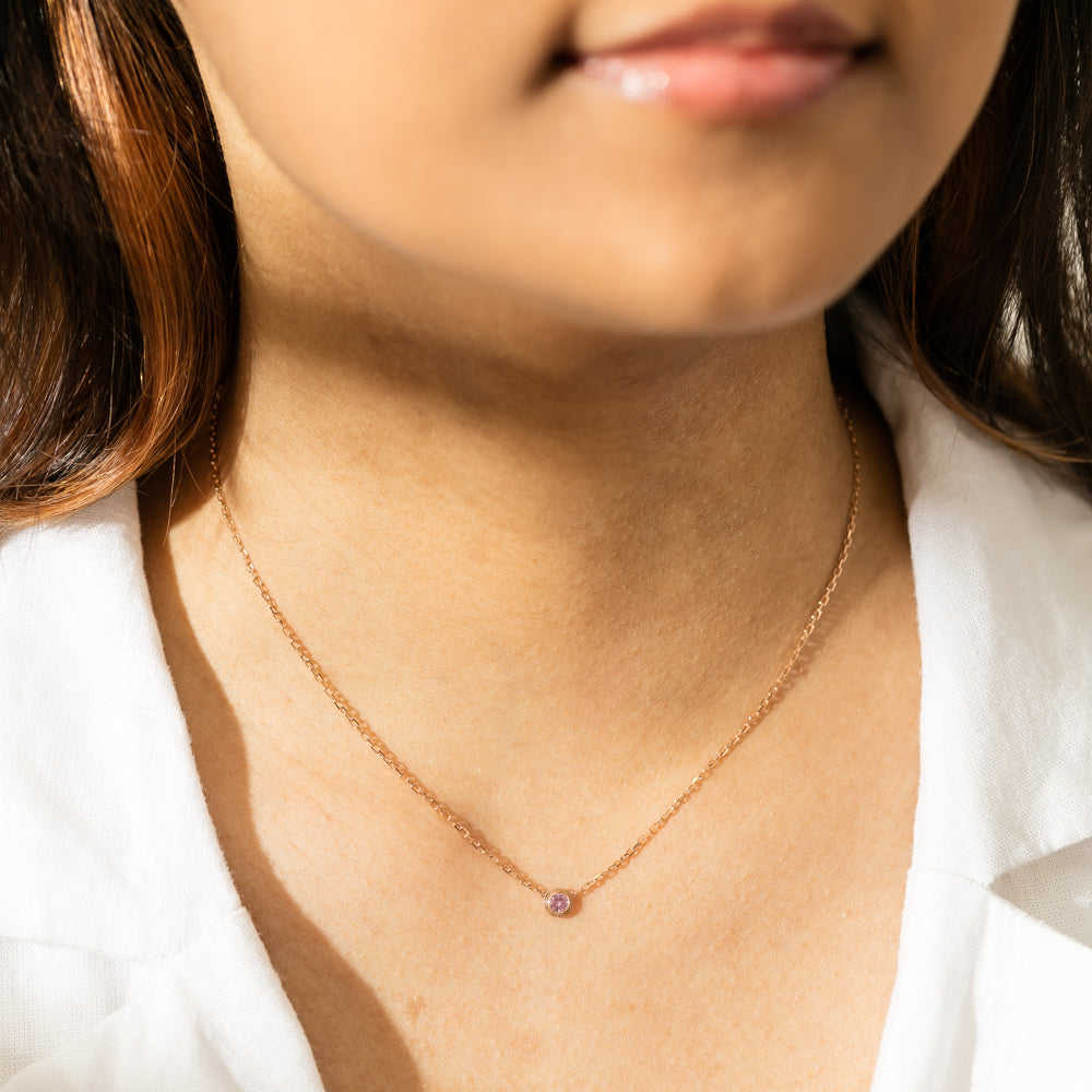 Cartier pink sapphire necklace Clearance