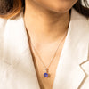 18ct White Gold Tanzanite & Diamond Octavia Pendant - Necklace - Walker & Hall