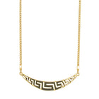 Deja Vu 14ct Yellow Gold Greek Key Pattern Necklace - Necklace - Walker & Hall