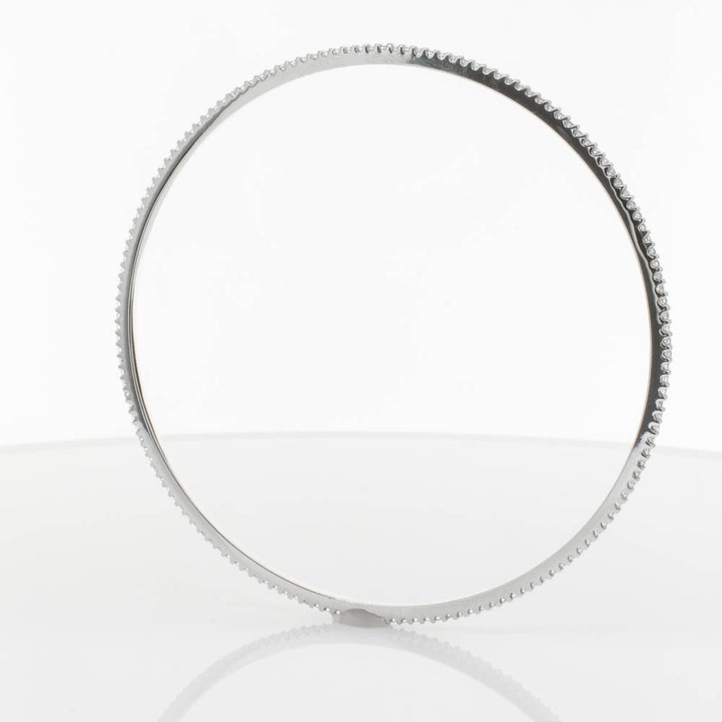 18ct White Gold 1.05ct Diamond Eternity Bangle-Bracelet-Walker & Hall