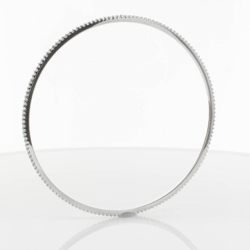 18ct White Gold 1.05ct Diamond Eternity Bangle-Bracelet-Walker & Hall