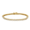 9ct Yellow Gold 2.50ct Diamond Ava Tennis Bracelet - Bracelet - Walker & Hall