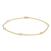 18ct Yellow Gold Diamond Natalia Bracelet-Bracelet-Walker & Hall