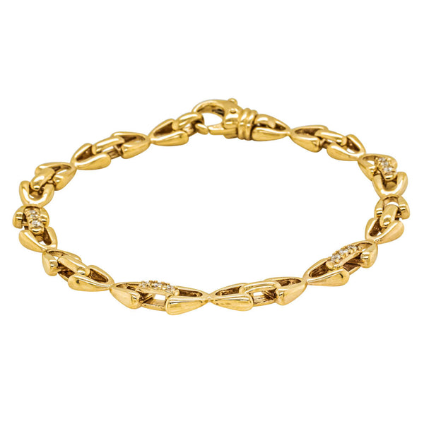 9ct Yellow Gold .24ct Diamond Bracelet - Bracelet - Walker & Hall