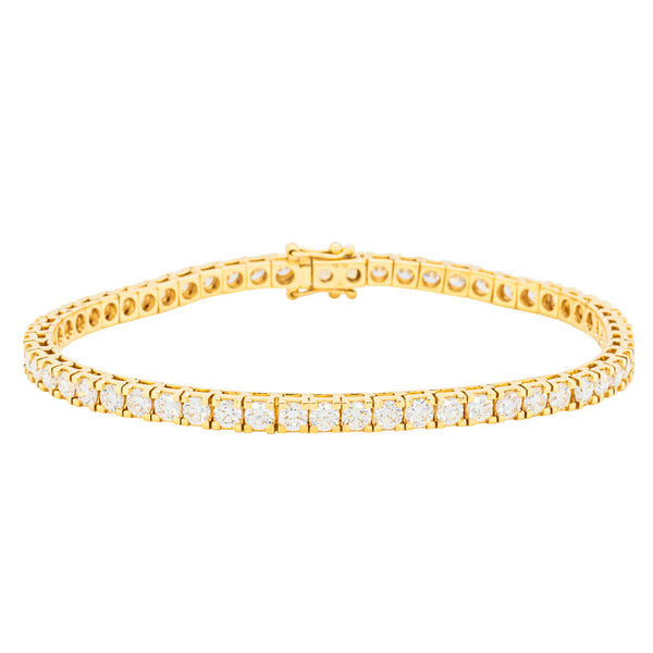 18ct Yellow Gold 5.54ct Diamond Jubilee Bracelet - Bracelet - Walker & Hall