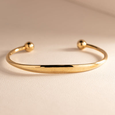 9ct Yellow Gold Baby Cuff-Bracelet-Walker & Hall