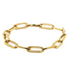 Deja Vu 9ct Yellow Gold Paperclip Link Bracelet - Bracelet - Walker & Hall
