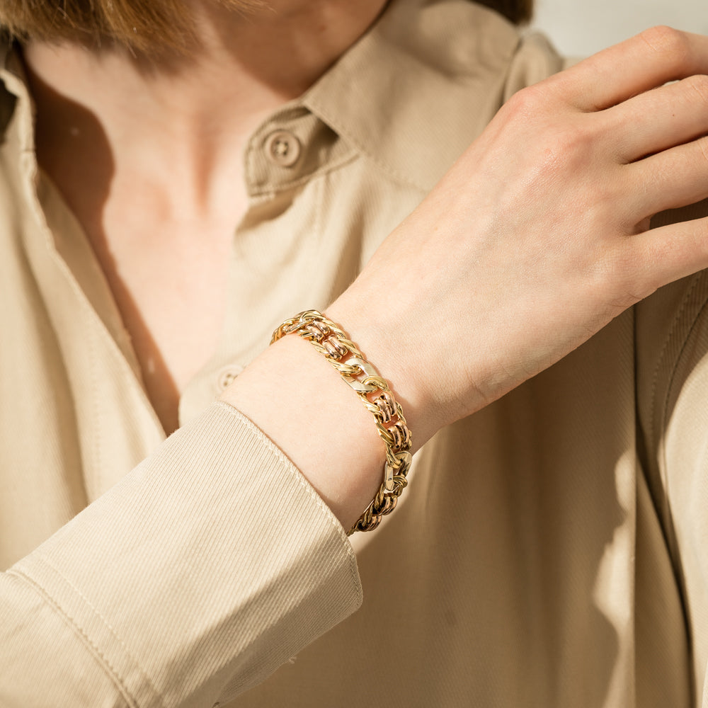 14k yellow gold .18ct round diamond garnet tennis bracelet 9.3g ladies  estate | eBay