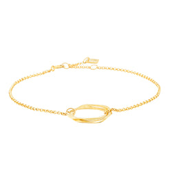 9ct Yellow Gold Mini Entwined Bracelet - Bracelet - Walker & Hall