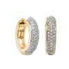 9ct Yellow Gold Diamond Huggie Earrings - Earrings - Walker & Hall