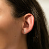 9ct White Gold Mini Diamond Star Studs - Earrings - Walker & Hall