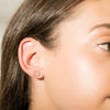 9ct White Gold .18ct Diamond Galaxy Studs - Earrings - Walker & Hall