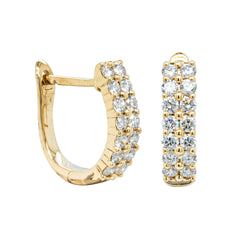 18ct Yellow Gold .50ct Diamond Apollo Earrings - Earrings - Walker & Hall