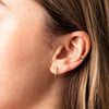 18ct Yellow Gold .11ct Diamond Cosy Earrings - Walker & Hall