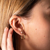 18ct Yellow Gold .11ct Diamond Cosy Earrings - Walker & Hall