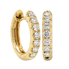 18ct Yellow Gold .50ct Diamond Meridien Hoop Earrings - Earrings - Walker & Hall