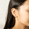 18ct Rose Gold .82ct Diamond Huggie Drop Earrings - Earrings - Walker & Hall