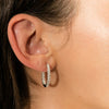 18ct White Gold 1.50ct Diamond Jupiter Hoop Earrings - Earrings - Walker & Hall