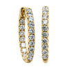 18ct Yellow Gold 1.50ct Diamond Jupiter Hoop Earrings - Earrings - Walker & Hall