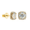 18ct Yellow Gold 2.01ct Diamond Peony Earrings - Earrings - Walker & Hall
