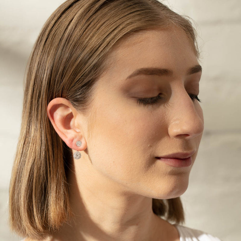 18ct White Gold .92ct Diamond Earrings-Earrings-Walker & Hall