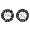 18ct White Gold .57ct Black Diamond Blossom Enhancers - Walker & Hall
